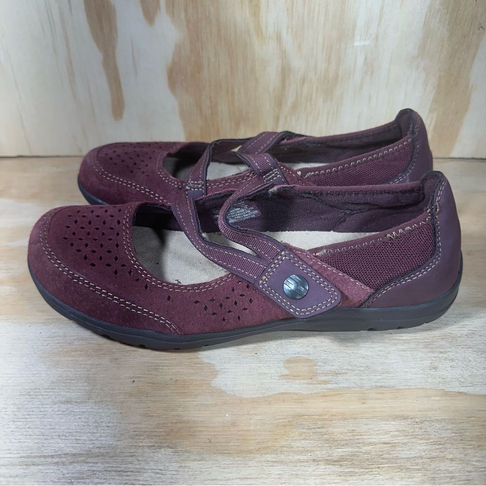 Earth Spirit Burgundy Mary Jane Shoes Women’s Size 7.5